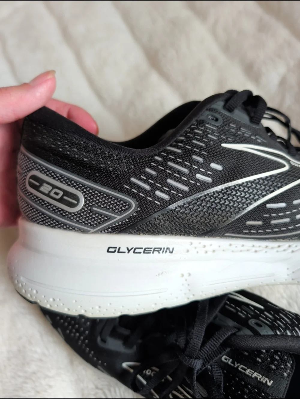 Brooks Glycerin 20 Black Mens' Sz 12.5 Wide